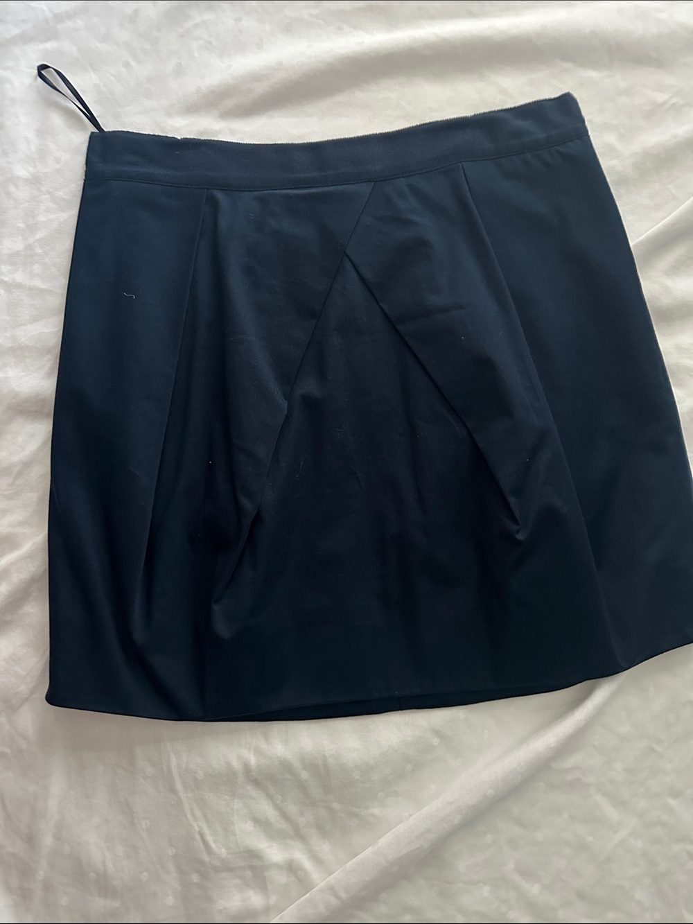 J. Crew Navy Mini Skirt with Front Pleats